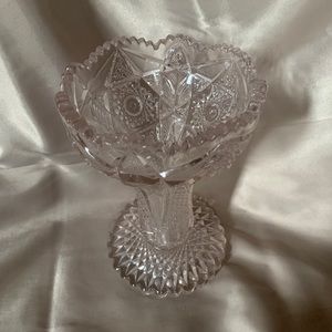 Vintage Pink Tinted Glass Vase